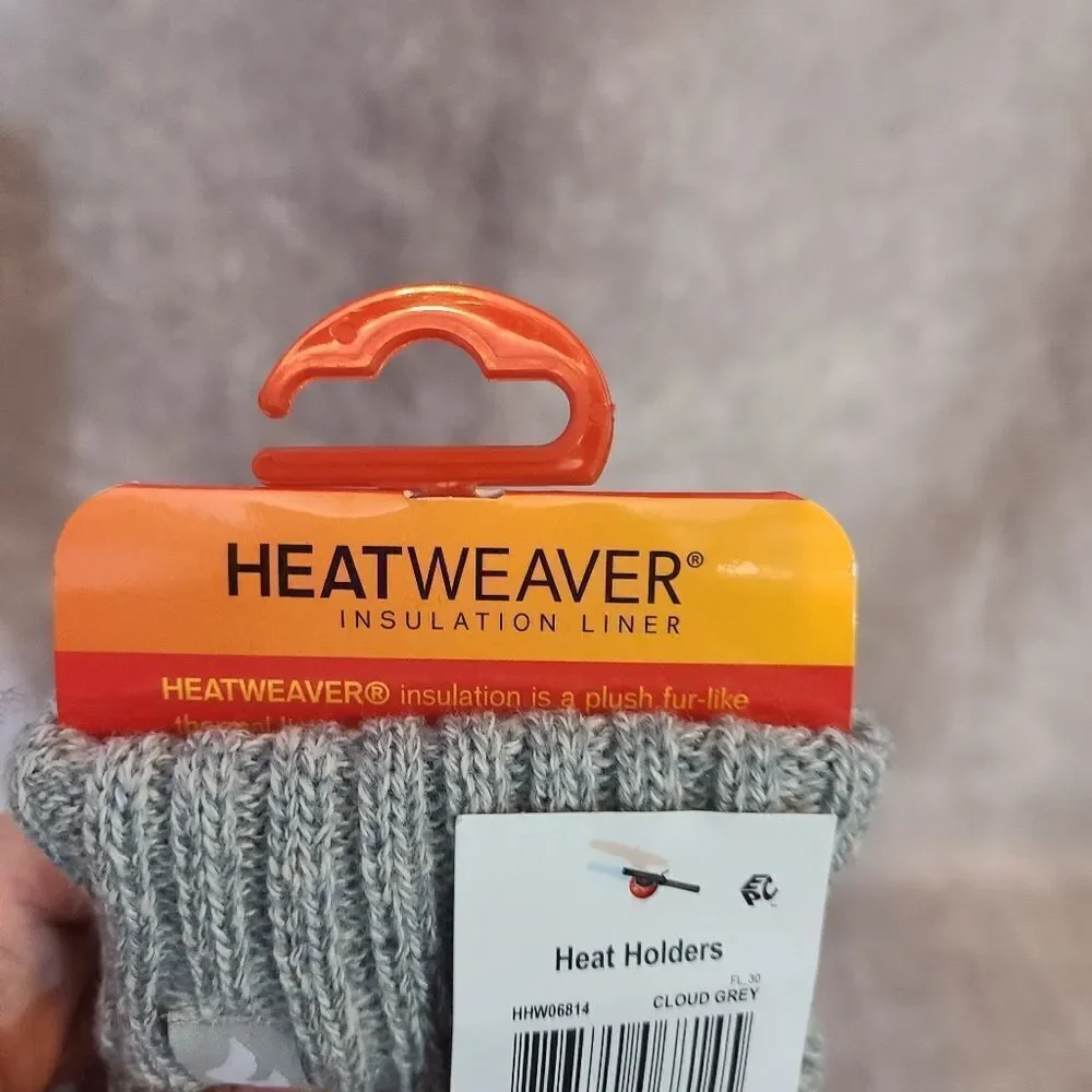 ‎Heat Holders Grey Knit Gloves L/XL